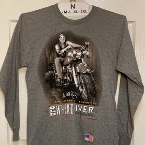 Willie Nelson original Franks Bros Print "American Icon" long slve sze medium